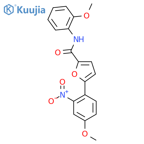 5-(4-methoxy-2-nitrophenyl)-N-(2-methoxyphenyl)furan-2-carboxamide structure