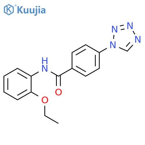 N-(2-ethoxyphenyl)-4-(1H-1,2,3,4-tetrazol-1-yl)benzamide structure