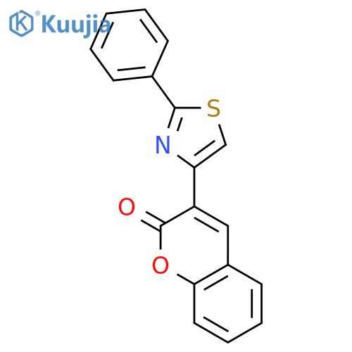 3-(2-phenyl-1,3-thiazol-4-yl)-2H-chromen-2-one structure