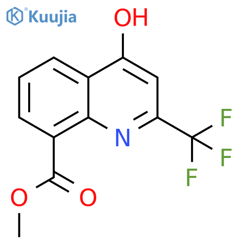 Methyl 4-hydroxy-2-(trifluoromethyl)quinoline-8-carboxylate structure