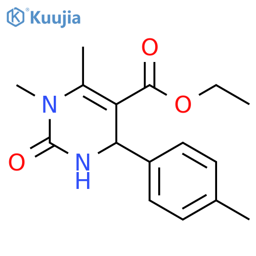 Ethyl 1,6-Dimethyl-4-(4-Methylphenyl)-2-Oxo-1,2,3,4-Tetrahydro-5-Pyrimidinecarboxylate structure