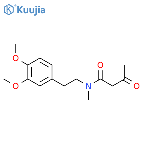 N-ACETOACETYL-N-METHYL-2-(3,4-DIMETHOXYPHENYL)ETHYLAMINE structure