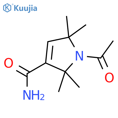1-ACETYL-2,2,5,5-TETRAMETHYL-3-PYRROLINE-3-CARBOXAMIDE structure