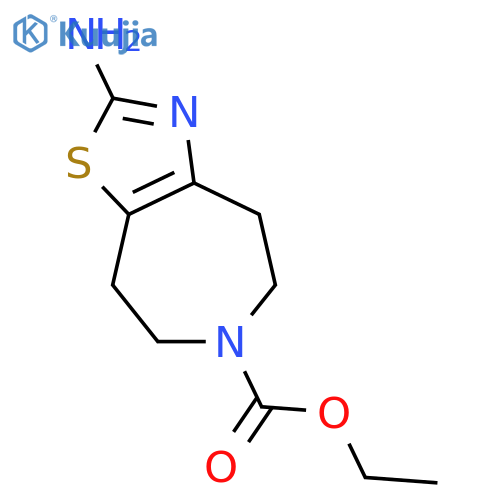 2-Amino-4,5,7,8-tetrahydro-6-(N-carbethoxy)thiazolo5,4-dazepine structure