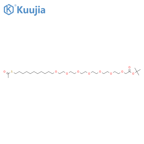 tert-Butyl-3,6,9,12,15,18,21-heptaoxa-34-keto-33-thiapentatriacontanoate structure