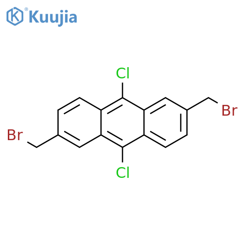 9,10-Dichloro-2,6-bis(bromomethyl)anthracene structure