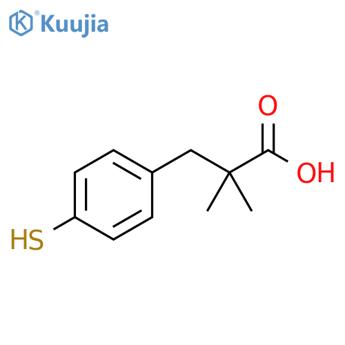 2,2-Dimethyl-3-(4-mercaptophenyl)propionic Acid structure