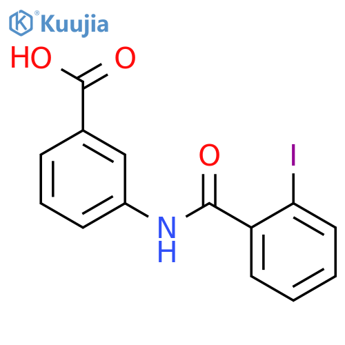 3-[(2-iodobenzene)amido]benzoic acid structure