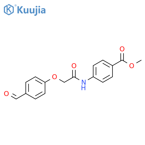 Methyl 4-[[2-(4-formylphenoxy)acetyl]amino]benzoate structure