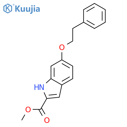 Methyl 6-(2-phenylethoxy)-1h-indole-2-carboxylate structure
