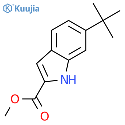 Methyl 6-tert-Butyl-1H-indole-2-carboxylate structure