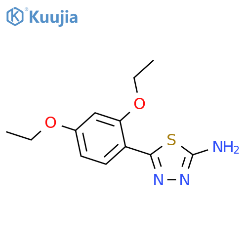5-(2,4-Diethoxyphenyl)-1,3,4-thiadiazol-2-ylamine structure
