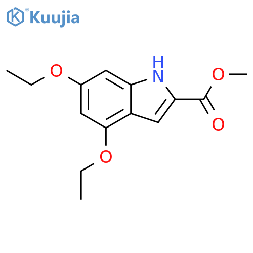 Methyl 4,6-diethoxy-1h-indole-2-carboxylate structure
