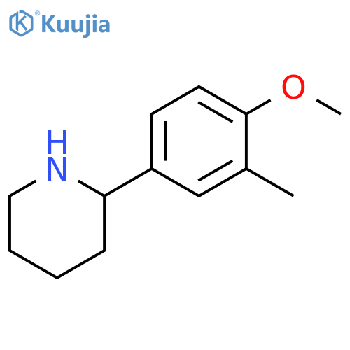 2-(4-methoxy-3-methylphenyl)piperidine structure