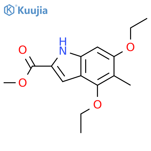 Methyl 4,6-diethoxy-5-methyl-1h-indole-2-carboxylate structure