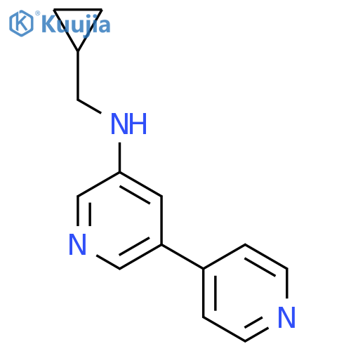 [3,4'-Bipyridin]-5-amine, N-(cyclopropylmethyl)- structure