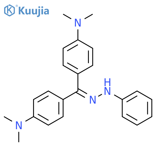 Methanone, bis[4-(dimethylamino)phenyl]-, phenylhydrazone structure