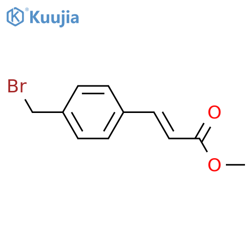 methyl 3-[4-(bromomethyl)phenyl]prop-2-enoate structure