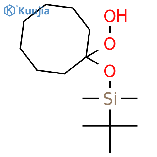 Hydroperoxide, 1-[[(1,1-dimethylethyl)dimethylsilyl]oxy]cyclooctyl structure