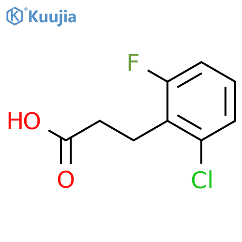 3-(2-Chloro-6-fluorophenyl)propanoic acid structure