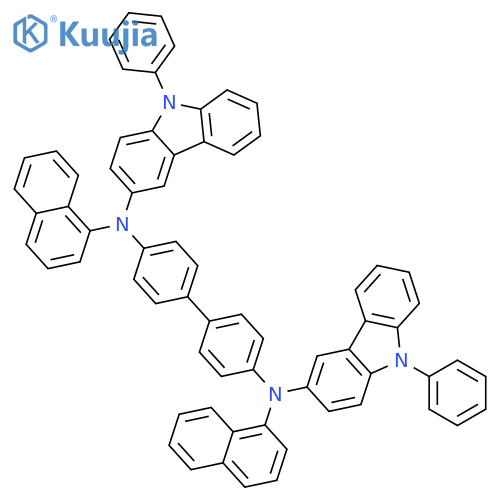 [1,1'-Biphenyl]-4,4'-diamine, N4,N4'-di-1-naphthalenyl-N4,N4'-bis(9-phenyl-9H-carbazol-3-yl)- structure