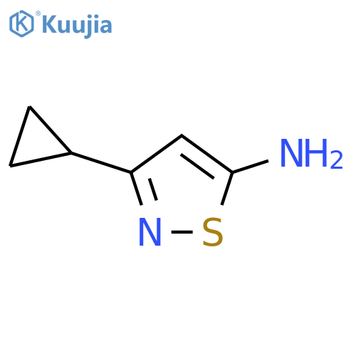 3-cyclopropyl-1,2-thiazol-5-amine structure