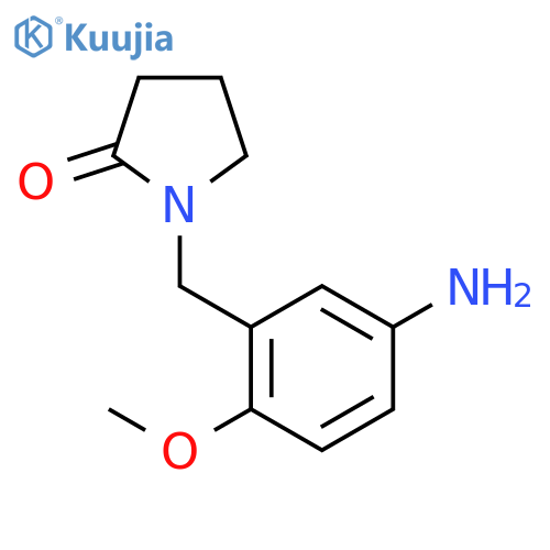 1-(5-Amino-2-methoxybenzyl)pyrrolidin-2-one structure
