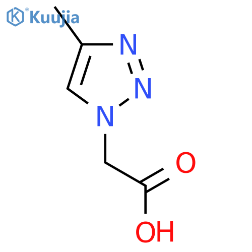 2-(4-Methyl-1H-1,2,3-triazol-1-yl)acetic acid structure
