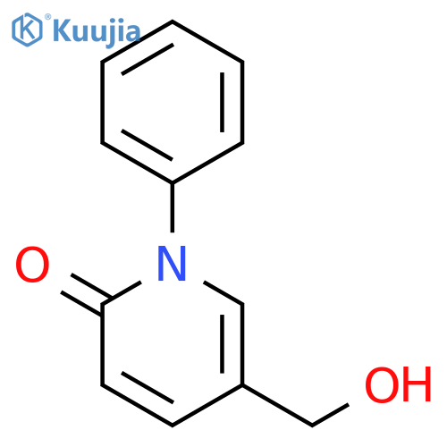5-Hydroxymethyl-N-phenyl-2-1H-pyridone structure