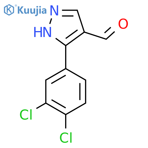 3-(3,4-Dichlorophenyl)-1H-pyrazole-4-carbaldehyde structure