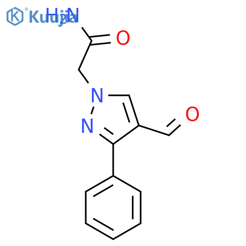 2-(4-Formyl-3-phenyl-1H-pyrazol-1-yl)acetamide structure