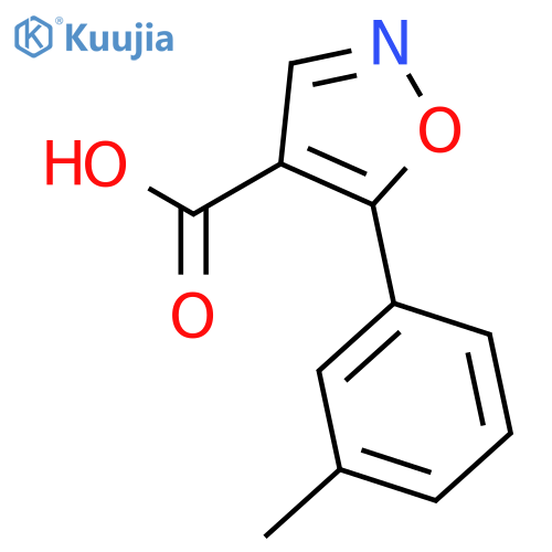 5-(3-methylphenyl)-1,2-oxazole-4-carboxylic Acid structure