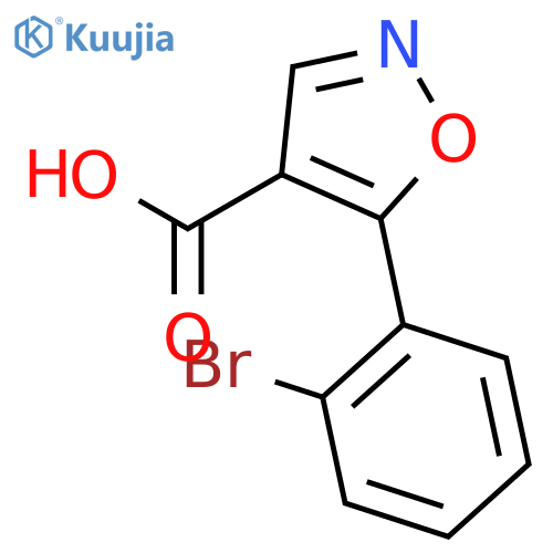 5-(2-bromophenyl)-1,2-oxazole-4-carboxylic Acid structure