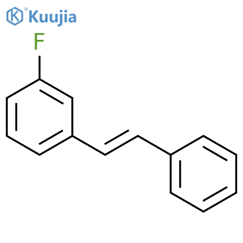 Benzene, 1-fluoro-3-(2-phenylethenyl)- structure