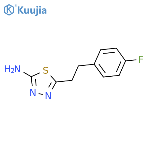 1,3,4-Thiadiazol-2-amine, 5-[2-(4-fluorophenyl)ethyl]- structure