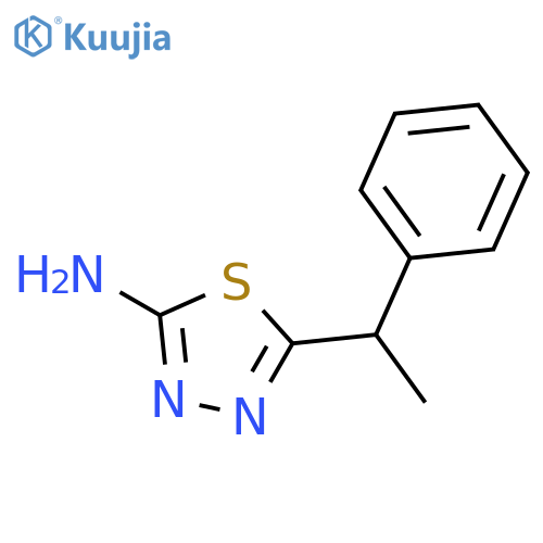 5-(1-phenylethyl)-1,3,4-thiadiazol-2-amine structure