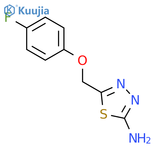 1,3,4-Thiadiazol-2-amine, 5-[(4-fluorophenoxy)methyl]- structure