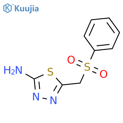 1,3,4-Thiadiazol-2-amine, 5-[(phenylsulfonyl)methyl]- structure