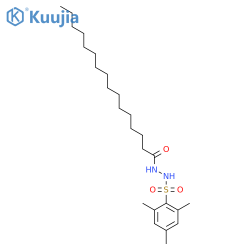 Hexadecanoic acid, 2-[(2,4,6-trimethylphenyl)sulfonyl]hydrazide structure