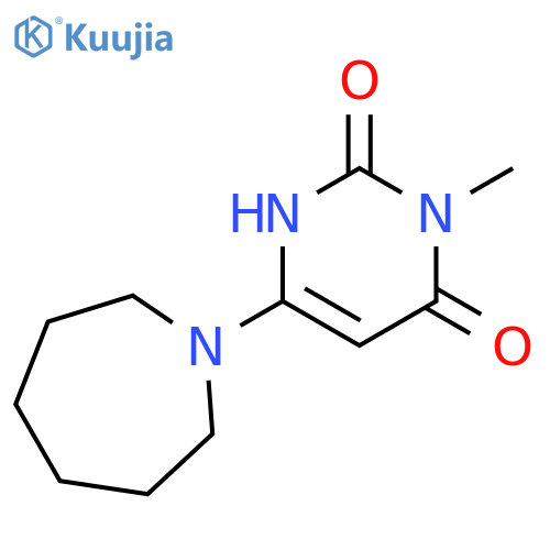 6-(azepan-1-yl)-3-methylpyrimidine-2,4(1H,3H)-dione structure