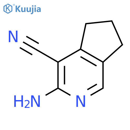 5H-Cyclopenta[c]pyridine-4-carbonitrile,3-amino-6,7-dihydro- structure