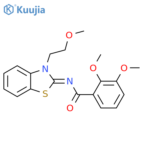2,3-dimethoxy-N-(2E)-3-(2-methoxyethyl)-2,3-dihydro-1,3-benzothiazol-2-ylidenebenzamide structure