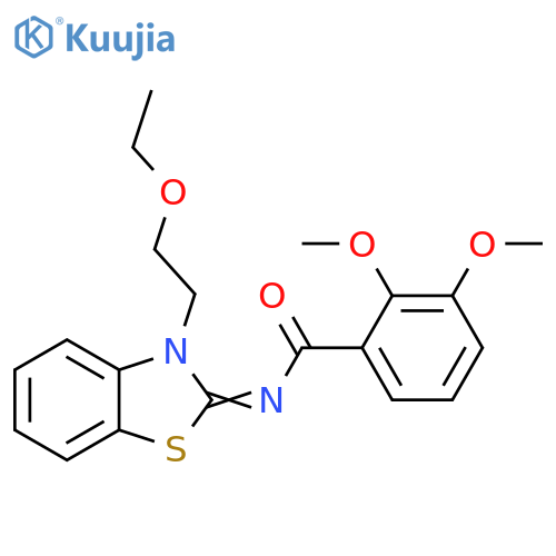 N-(2E)-3-(2-ethoxyethyl)-2,3-dihydro-1,3-benzothiazol-2-ylidene-2,3-dimethoxybenzamide structure