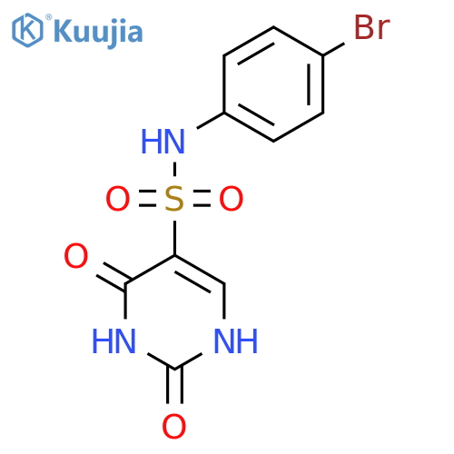 N-(4-bromophenyl)-2,4-dioxo-1,2,3,4-tetrahydropyrimidine-5-sulfonamide structure