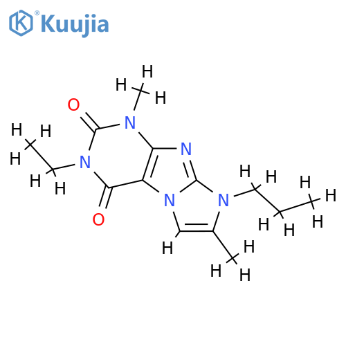 3-ethyl-1,7-dimethyl-8-propyl-1H,2H,3H,4H,8H-imidazo1,2-gpurine-2,4-dione structure