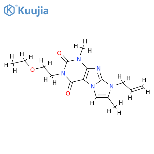 3-(2-ethoxyethyl)-1,7-dimethyl-8-(prop-2-en-1-yl)-1H,2H,3H,4H,8H-imidazo1,2-gpurine-2,4-dione structure