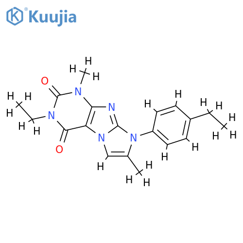 3-ethyl-8-(4-ethylphenyl)-1,7-dimethyl-1H,2H,3H,4H,8H-imidazo1,2-gpurine-2,4-dione structure