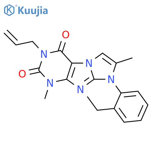 8-(2-ethylphenyl)-1,7-dimethyl-3-(prop-2-en-1-yl)-1H,2H,3H,4H,8H-imidazo1,2-gpurine-2,4-dione structure