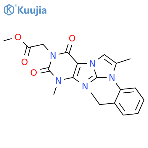 methyl 2-8-(2-ethylphenyl)-1,7-dimethyl-2,4-dioxo-1H,2H,3H,4H,8H-imidazo1,2-gpurin-3-ylacetate structure