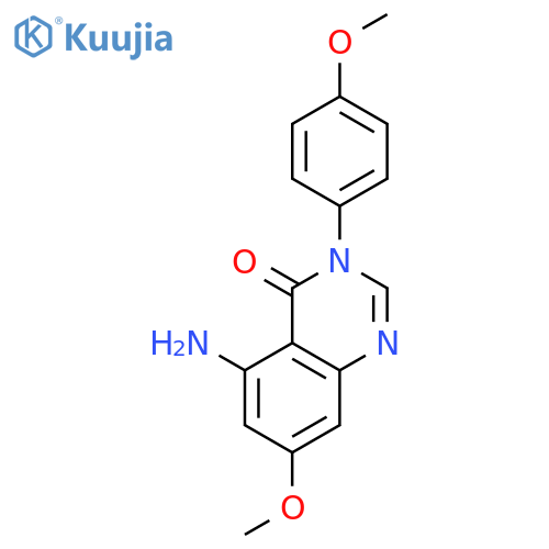 4(3H)-QUINAZOLINONE, 5-AMINO-7-METHOXY-3-(4-METHOXYPHENYL)- structure